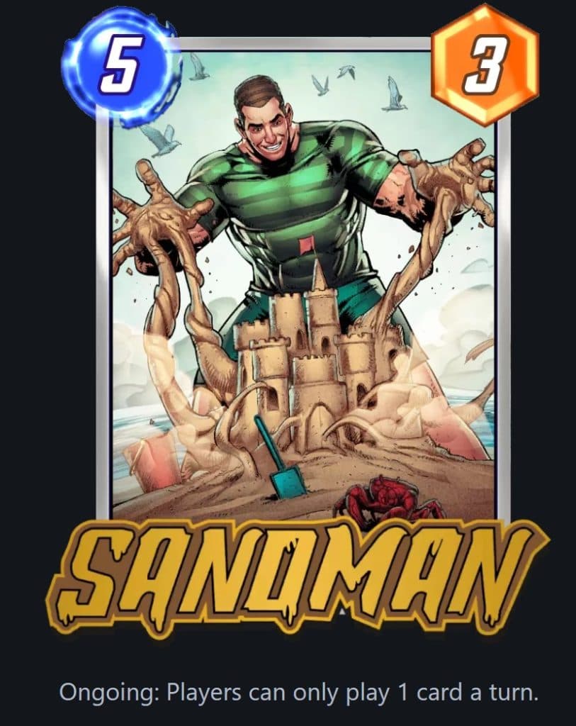 Sandman card in Marvel Snap