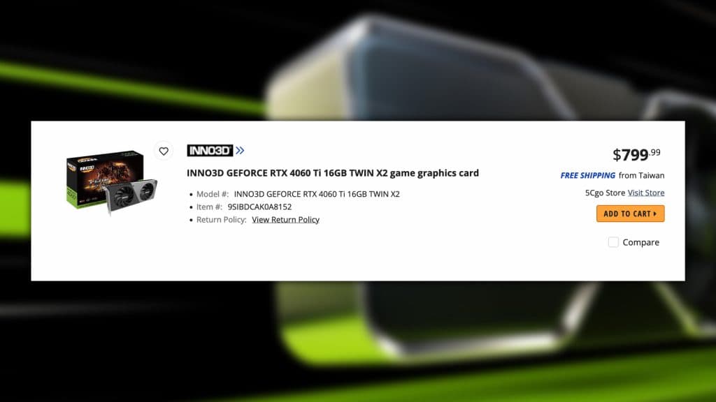 4060 Ti price on newegg