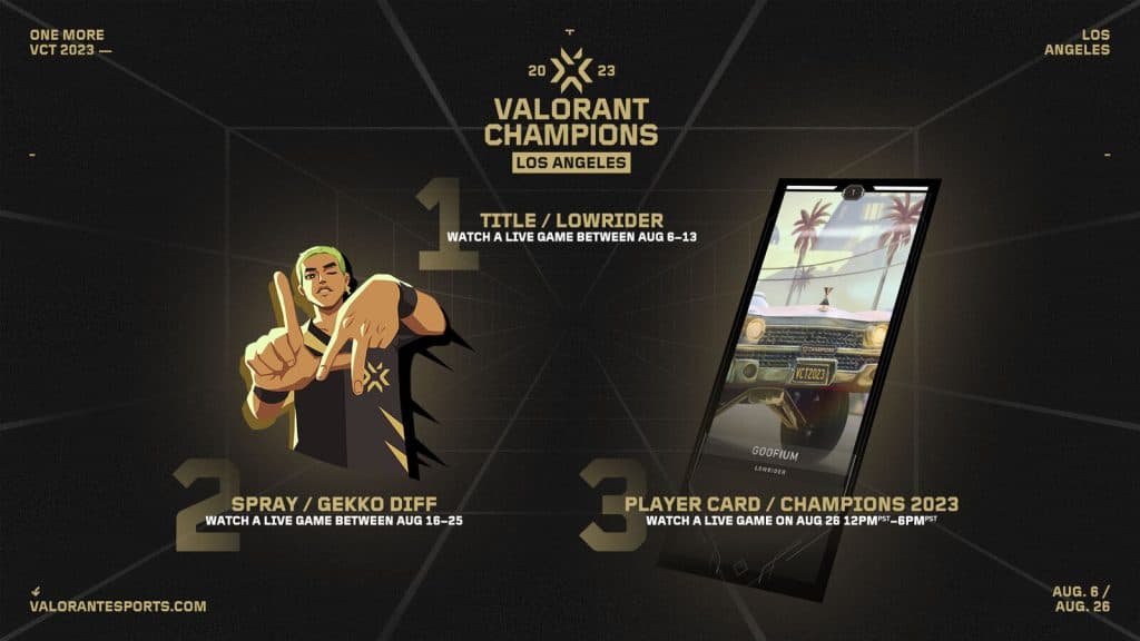 Valorant Champions drops