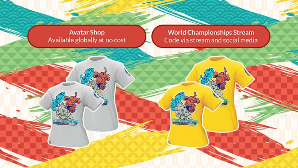 Pokemon Go In-Game Avatar 2023 Yokohama Worlds Digital T-Shirt for Free