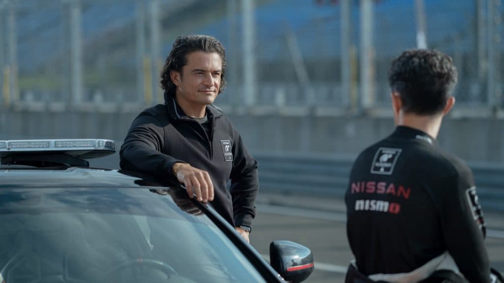 Orlando Bloom as Danny Moore in the Gran Turismo movie cast