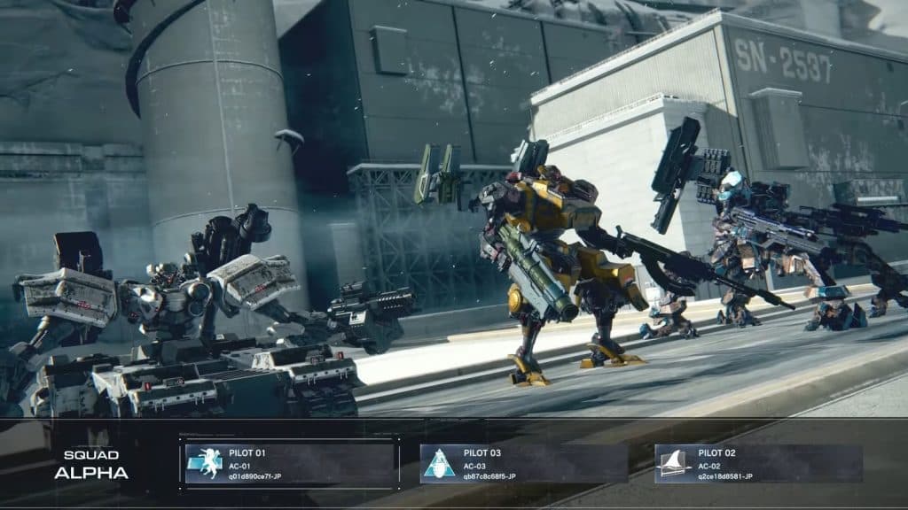 Armored Core 6 PVP Showcase Team Screenshots