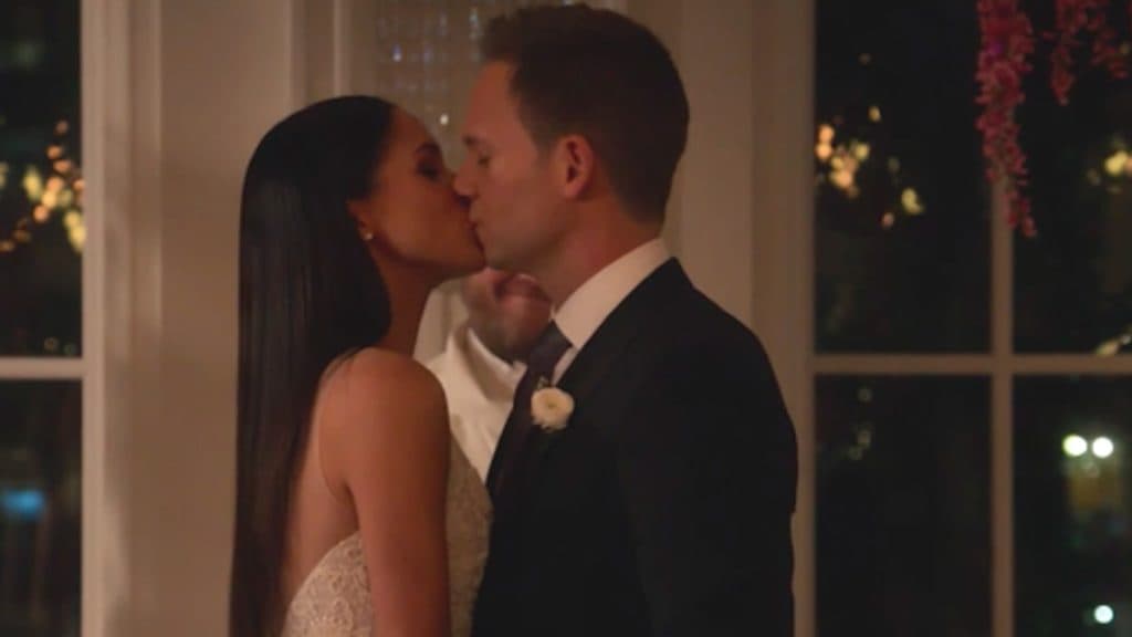 Meghan Markle and Patrick J. Adams in Suits