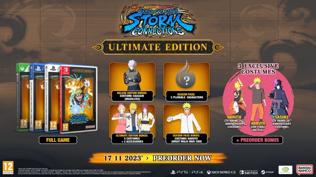 Naruto X Boruto: Ultimate Ninja Storm Connections - Release Time