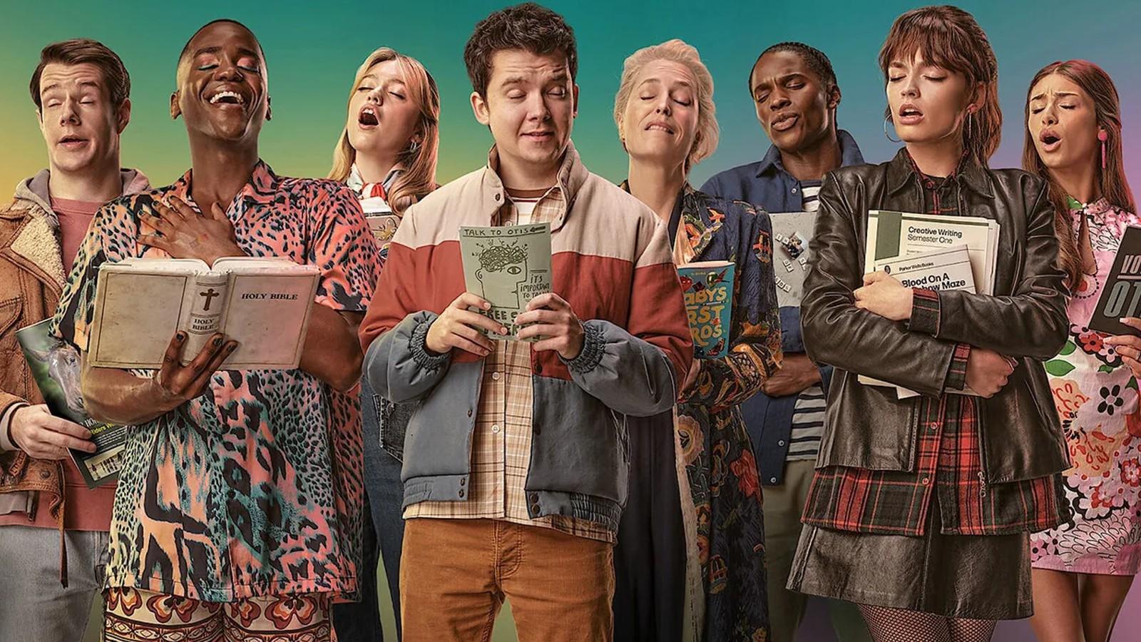 The cast of Netflix's Sex Education Season 4
