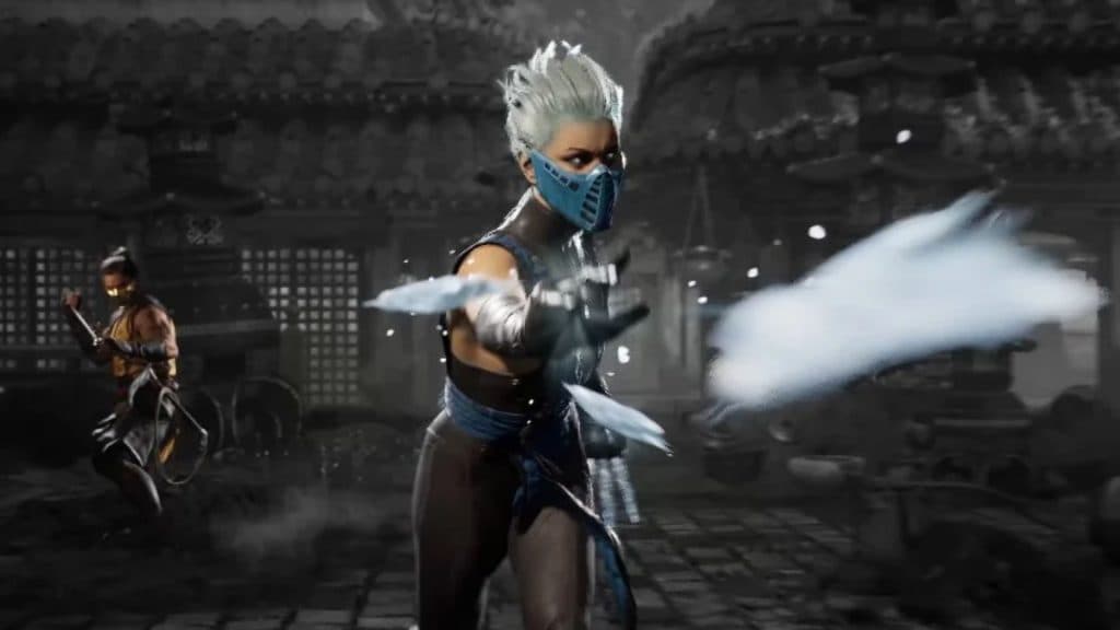 frost throwing ice in mortal kombat 1