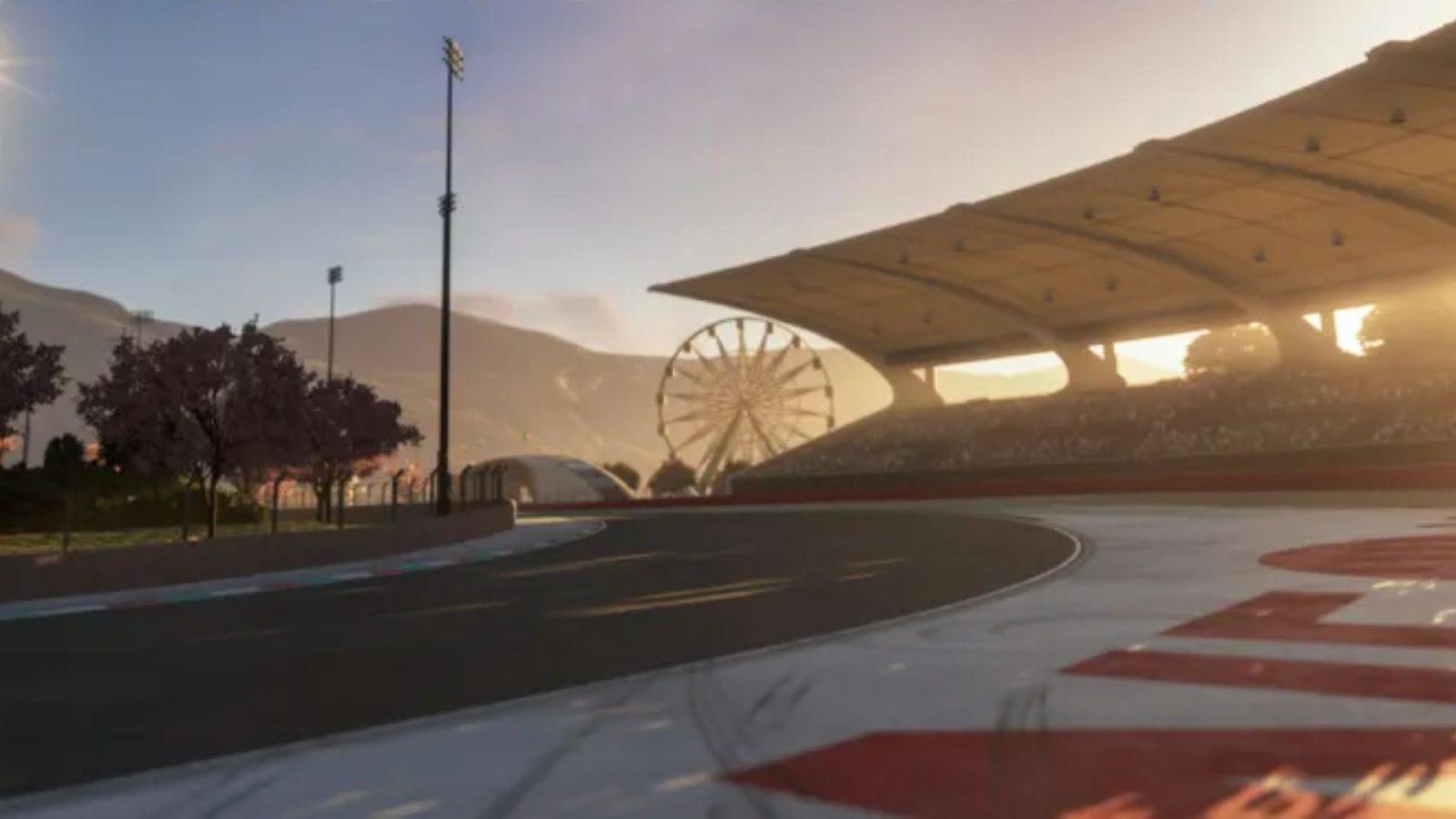 racetrack corner in forza motorsport