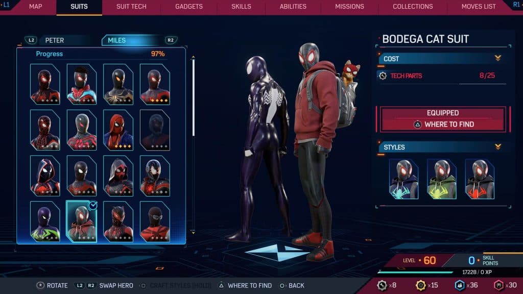 Spider-Man 2 bodega cat suit