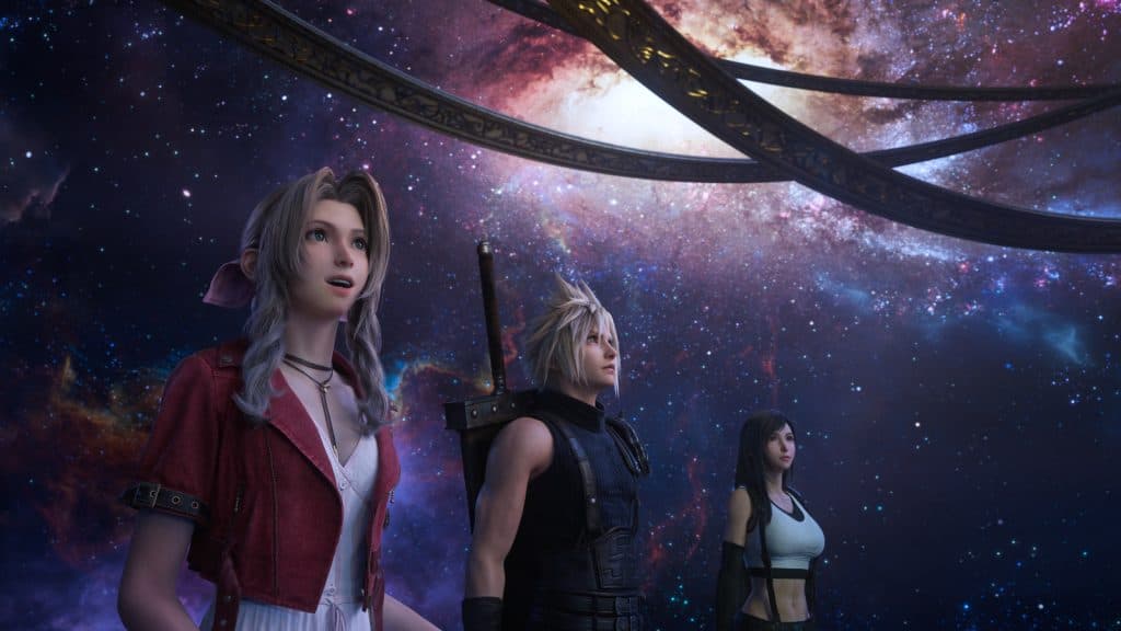 Aerith, Cloud, and Tifa in FF7 Rebirth