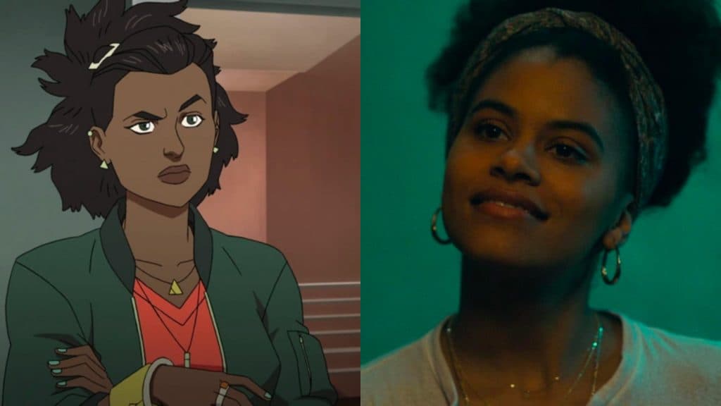 Amber in Invincible Season 2 and Zazie Beetz