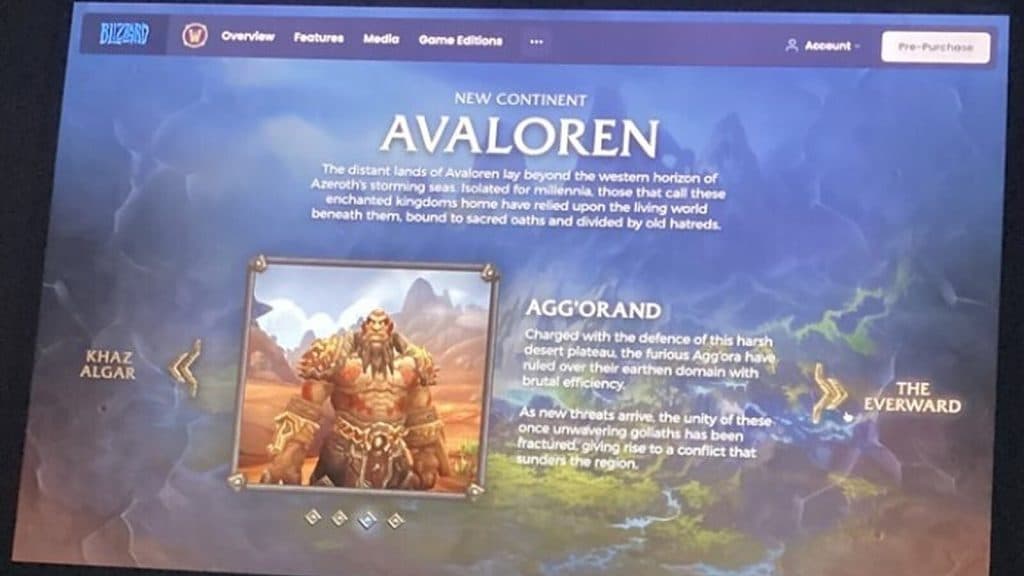 New WoW expansion screenshots apparently leaked ahead of Blizzcon Dexerto