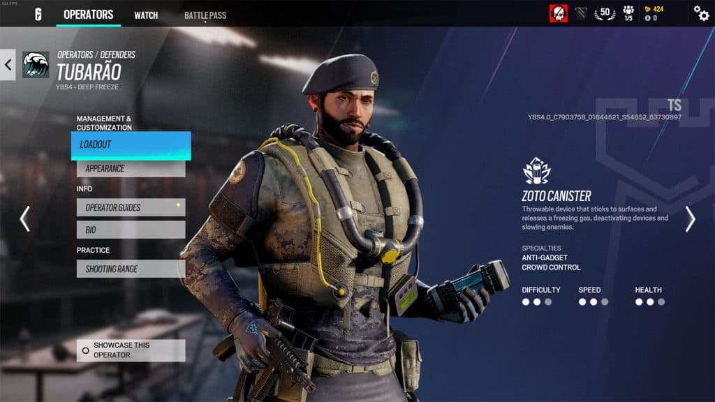 an image of Tubarao from Rainbow 6