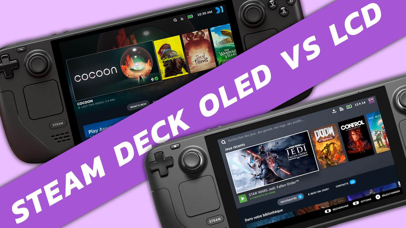 Steam Deck OLED vs Steam Deck LCD: internal image comparison
