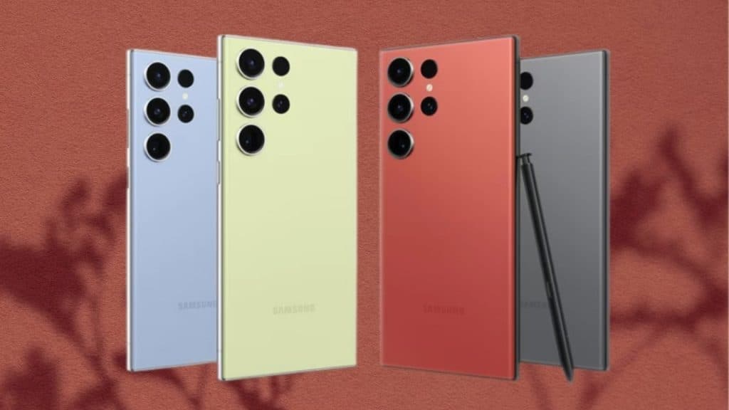 Samsung Galaxy S23 Ultra dans toutes les couleurs