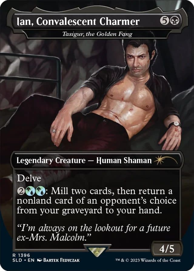 MTG Jurassic World Ian Malcolm shirtless