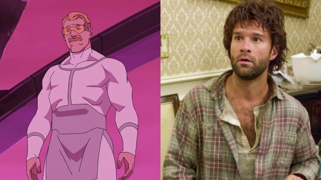 Invincible voice actor Chris Diamantopoulos and Vidor.