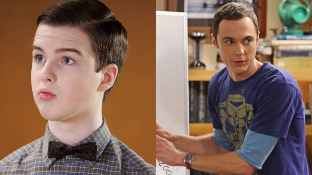 Young and old sheldon cooper