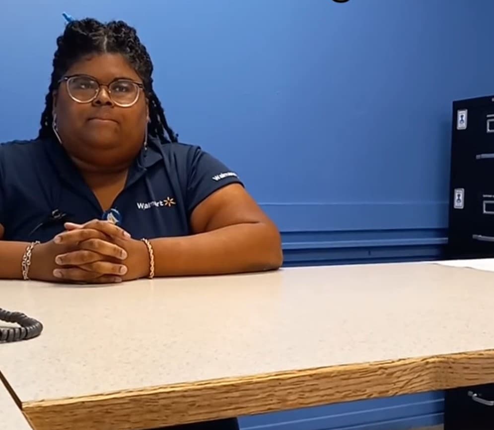 A Walmart employee has gone viral after filming himself being fired for telling a customer to 