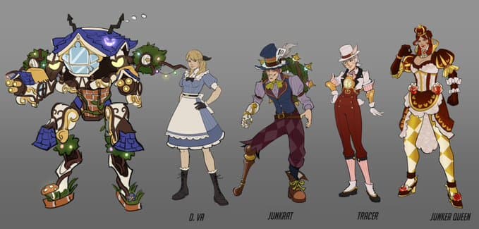 overwatch 2 alice in wonderland skins