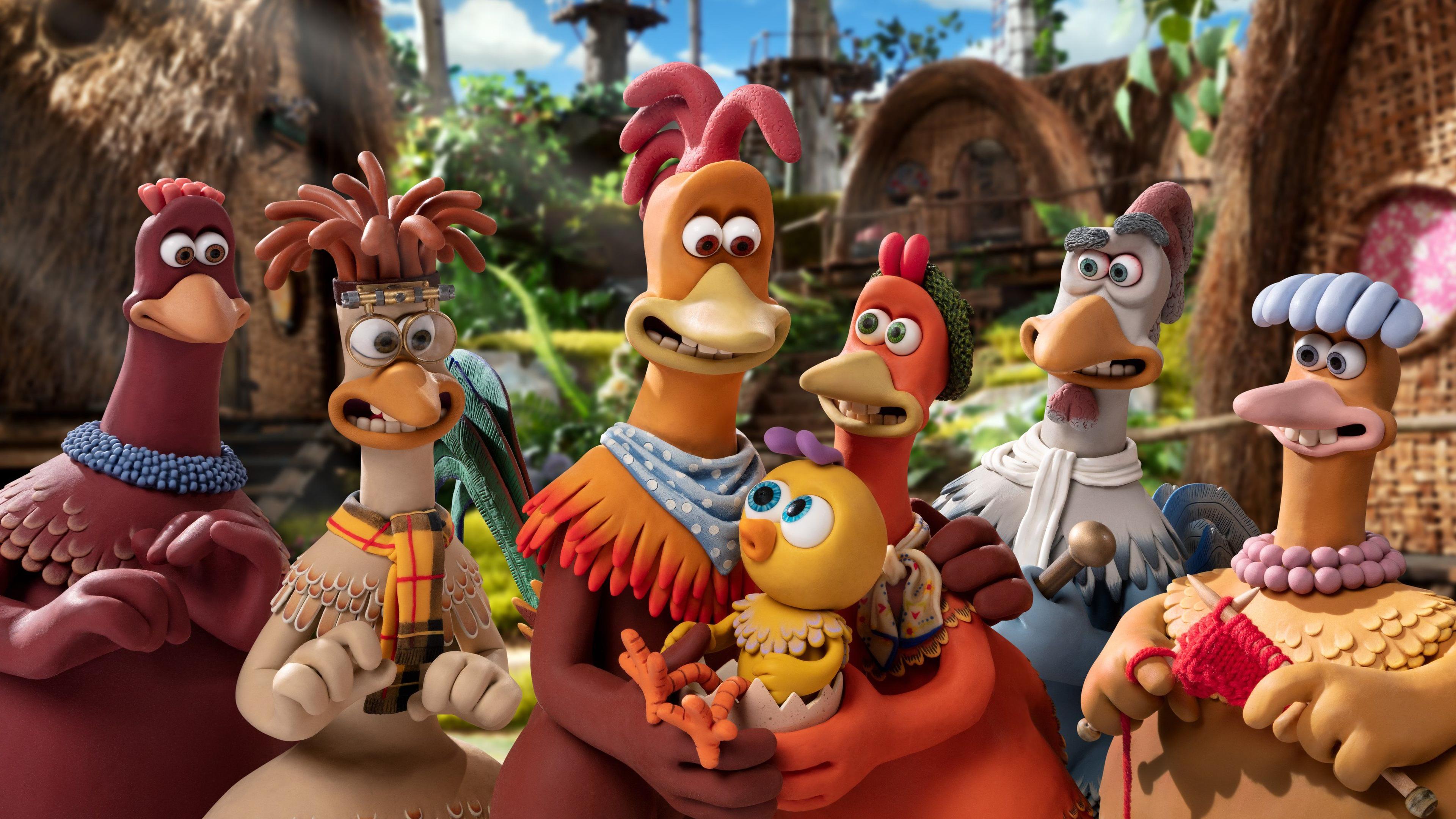 The cast of Chicken Run 2