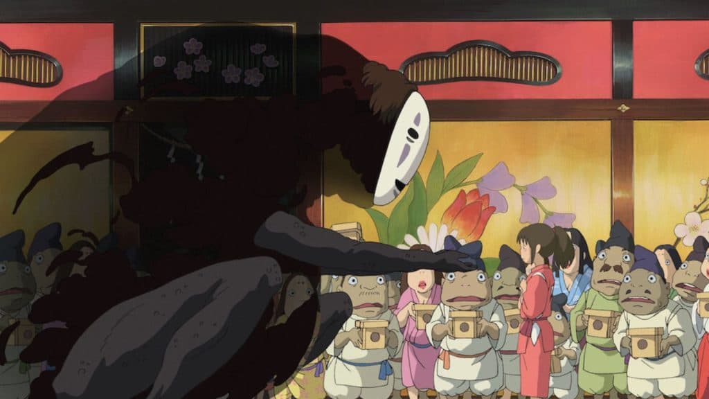 A screenshot from Spirited Away