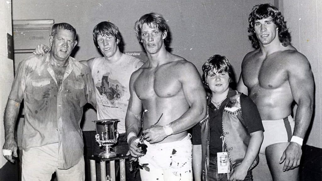 Fitz Von Erich and his sons