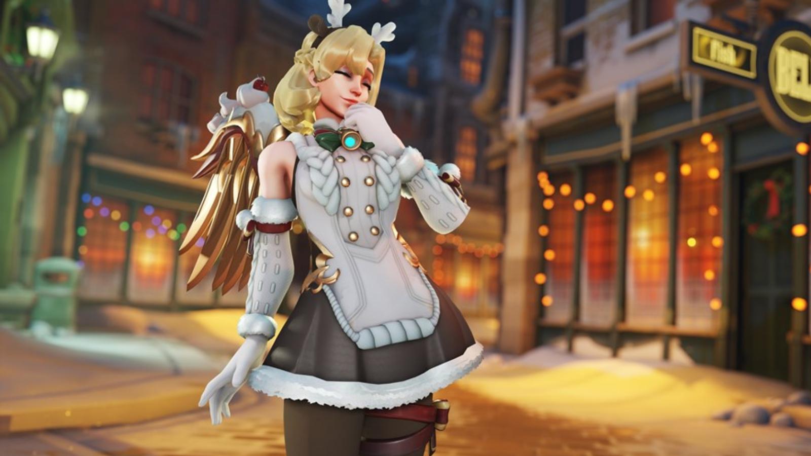 Overwatch 2 fans perplexed as Christmas Mercy skin is releasing after