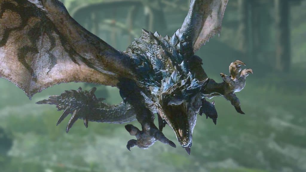 Azure Rathalos flying