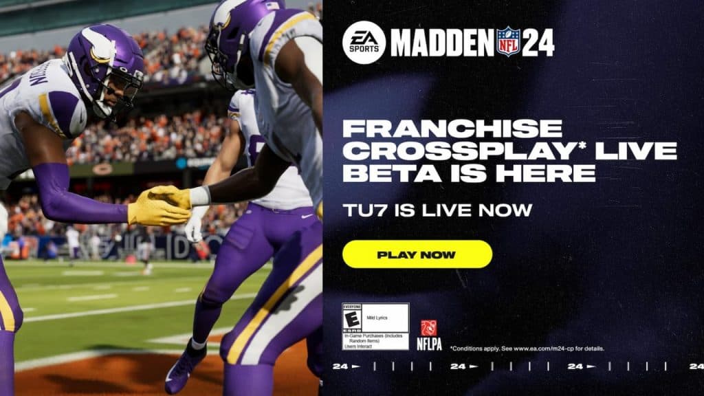 Madden 24 Jan 10 patch notes Franchise crossplay, gameplay updates