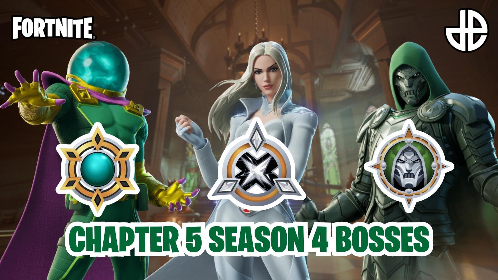 Fortnite Chapter 5 Season 4 bosses