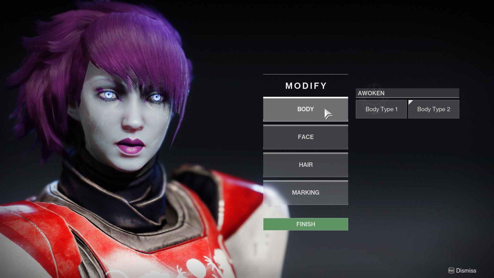 Destiny 2 Awoken Female Char Customization