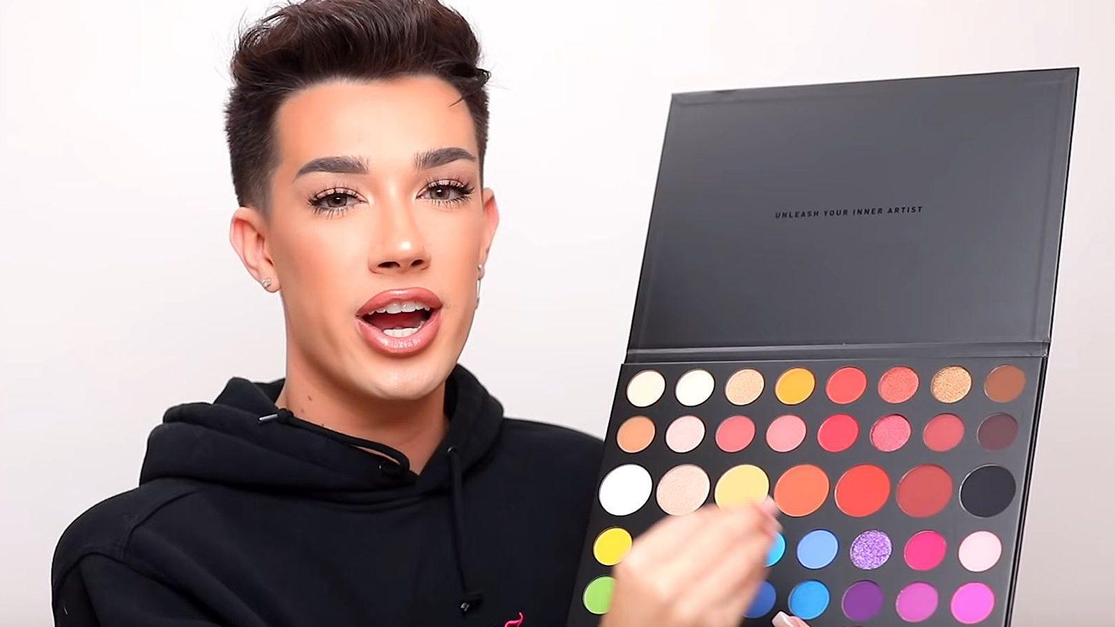 James Charles new palette stained fans eyes