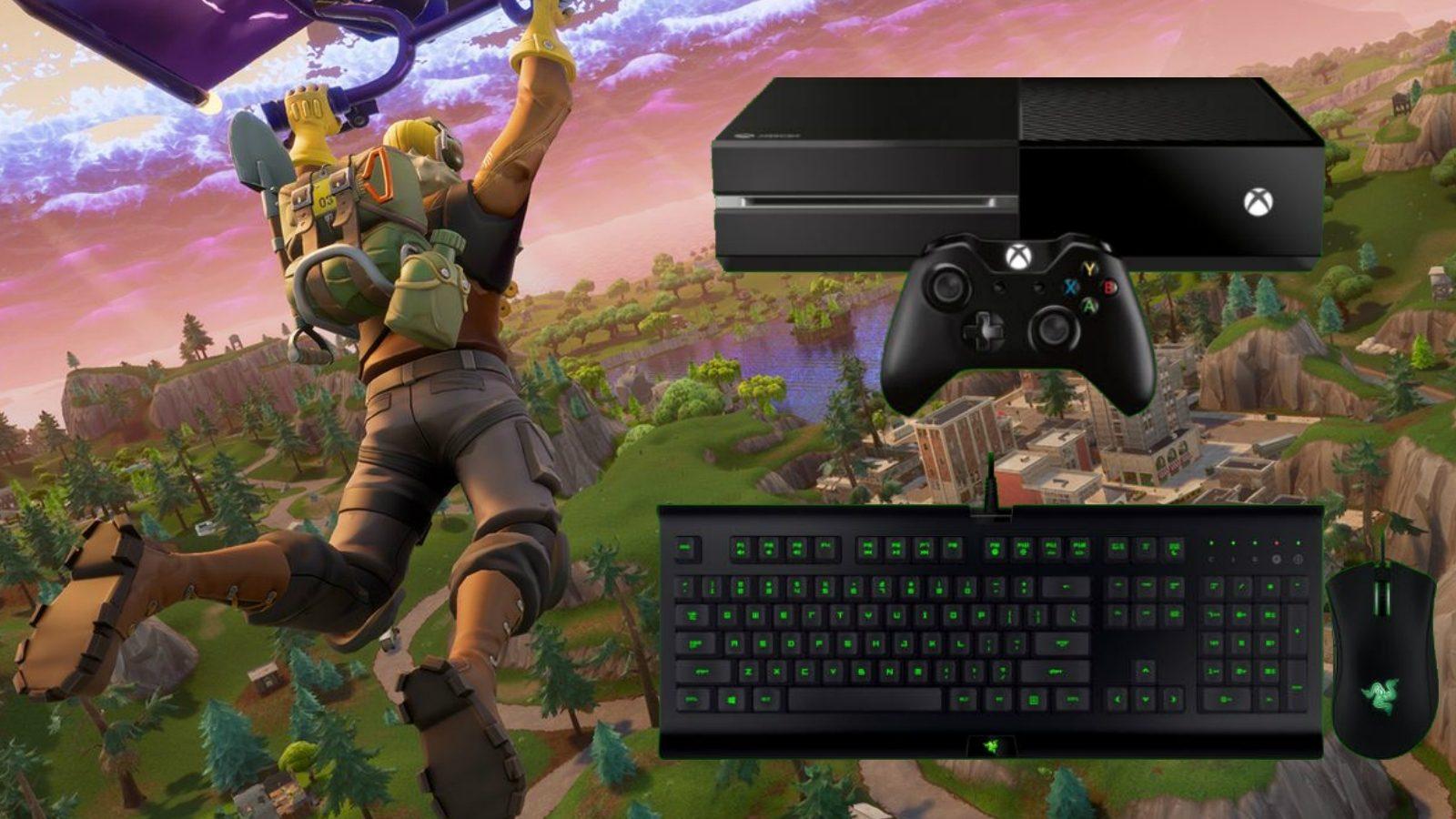 PLAYING MOUSE AND KEYBOARD ON XBOX ONE?! (FORTNITE CHALLENGE