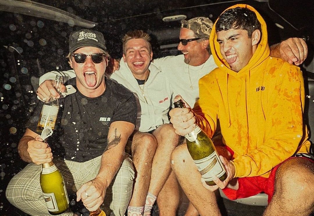 nelk boys champagne bottles