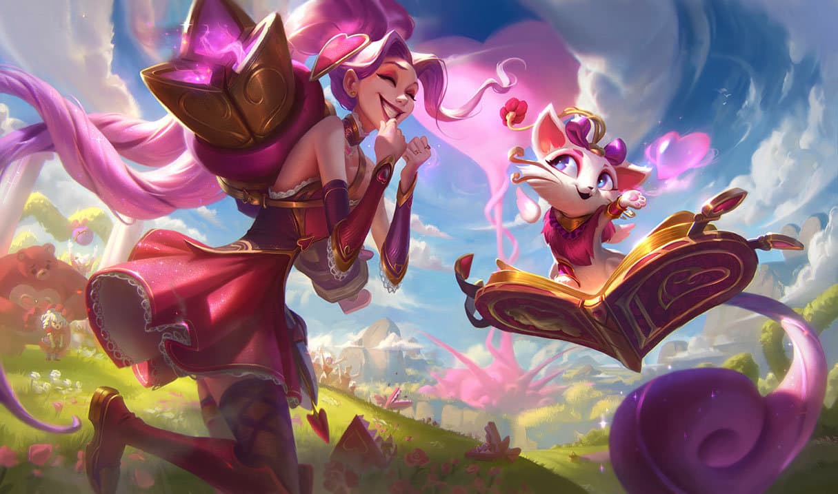 Heartseeker Jinx and Yuumi in League of Legends