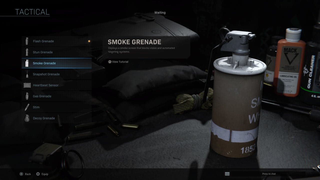 Modern Warfare smoke grenades