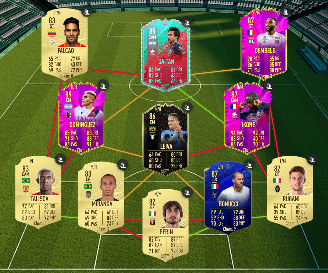 FIFA 20 TOTSSF Premier League SBC solution cheapest