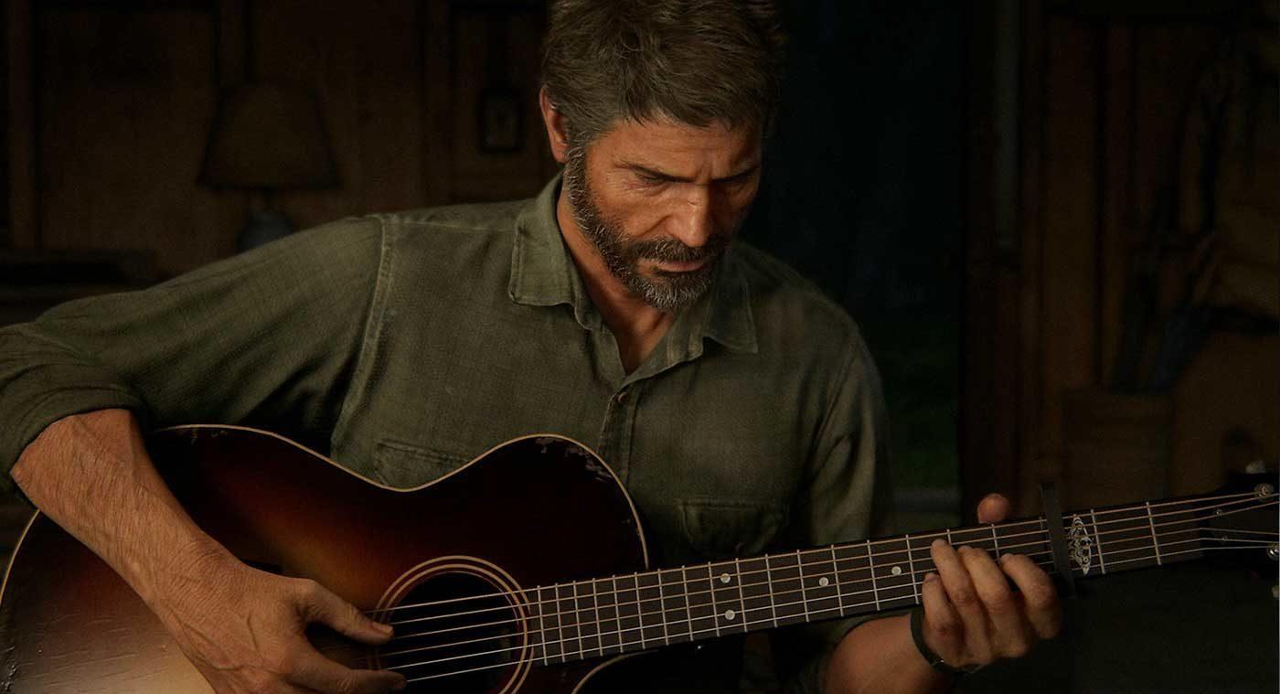 Last of Us Part 2 Joel playing guitar