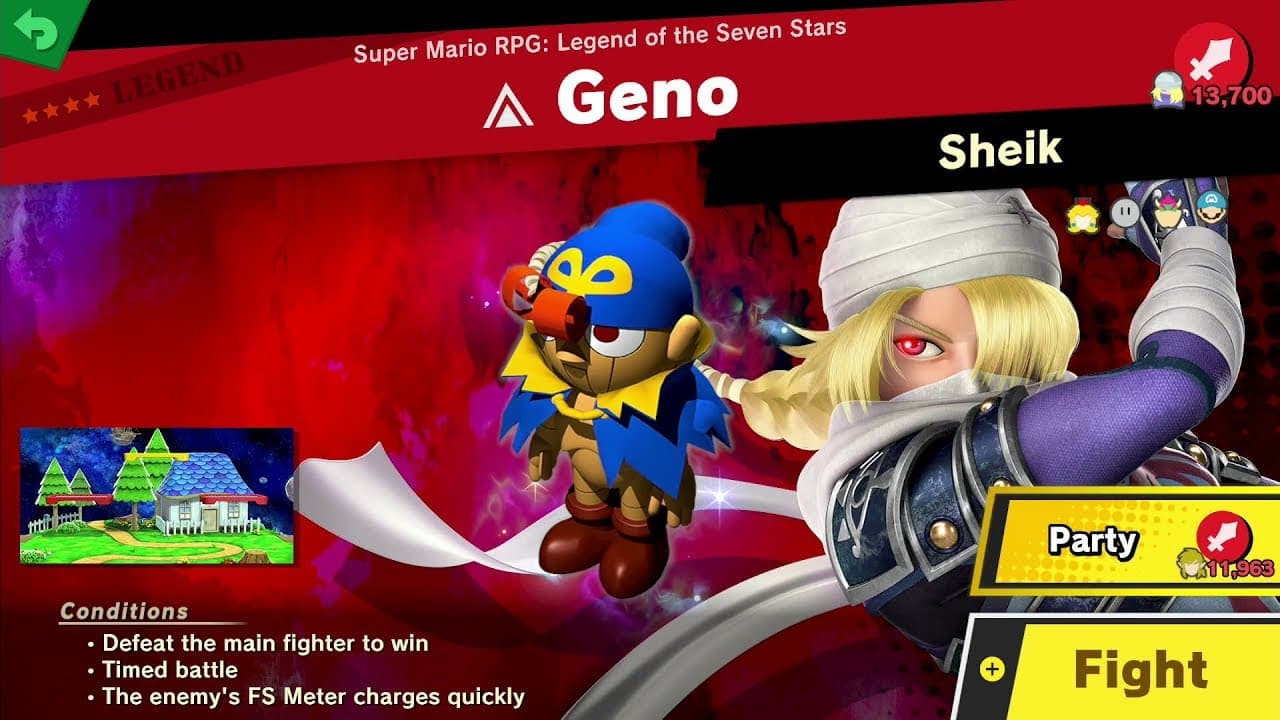 Geno's Spirit battle in Smash Ultimate