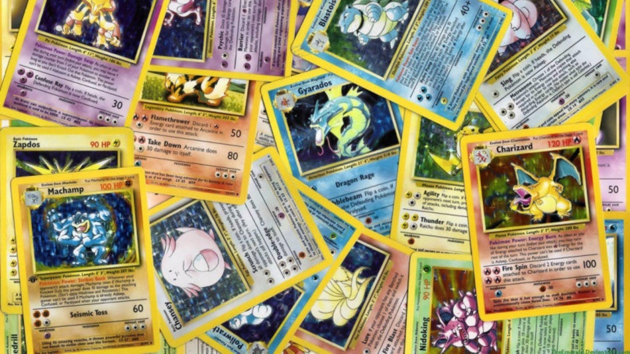 pile of pokemon cards