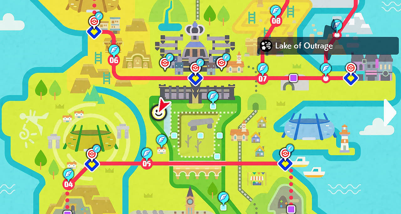 lake of outrage pokemon sword shield map