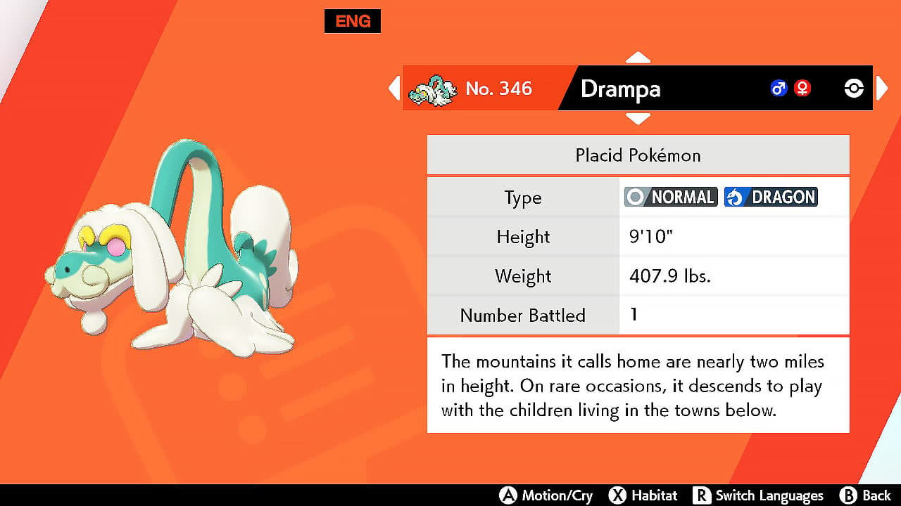 drampa pokedex entry