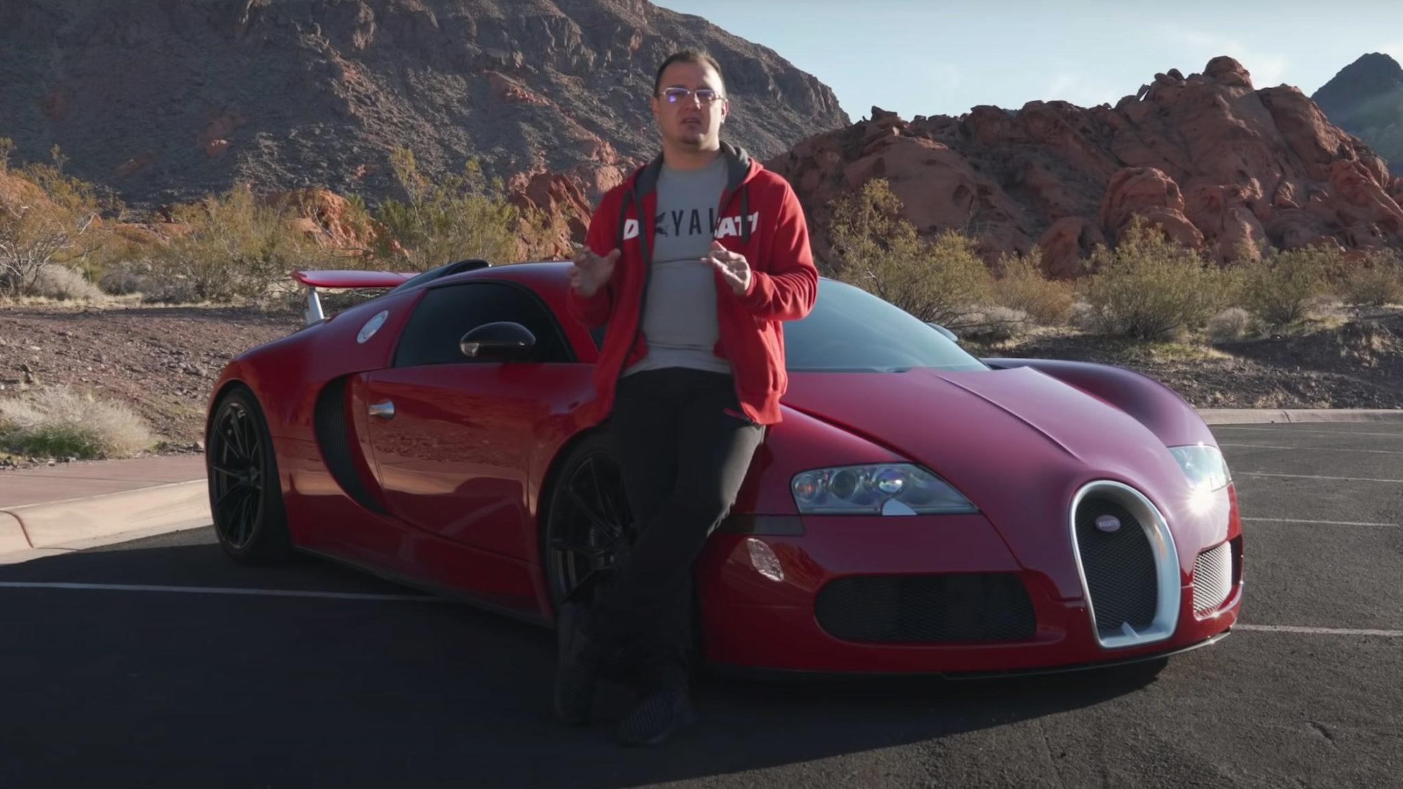 Houston Crosta with Bugatti Veyron