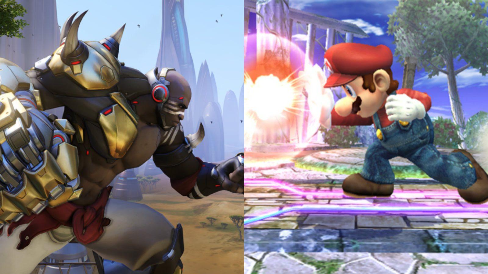 Doomfist and Mario