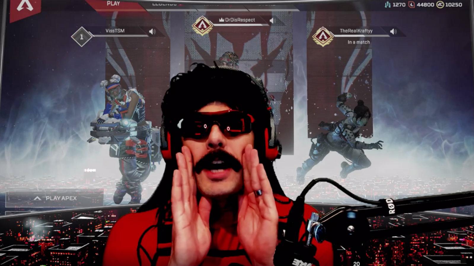 Dr Disrespect yells