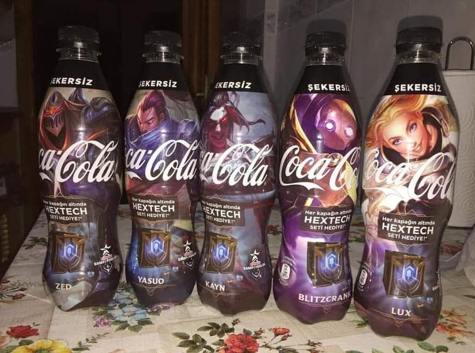 League of Legendsthemed CocaCola bottles offer players free loot