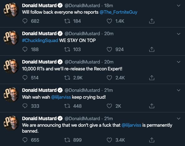 Twitter: Donald Mustard