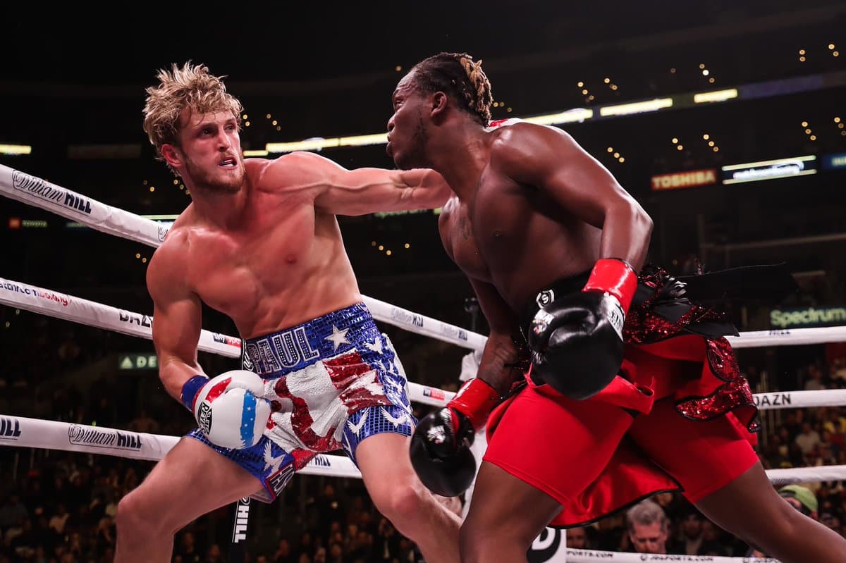 KSI fighting Logan Paul.