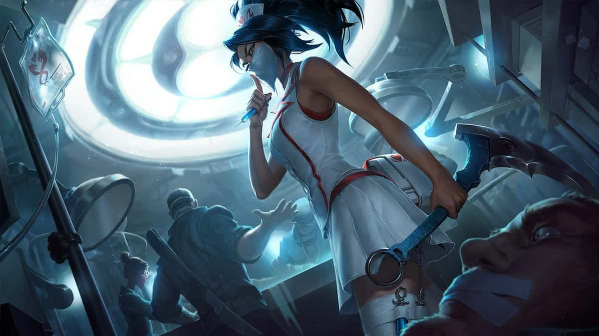 Nurse Akali skin for LoL