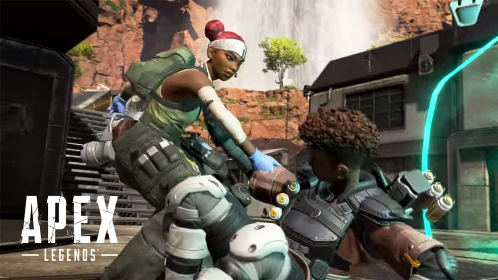 Lifeline reviving Bangalore in Apex Legends